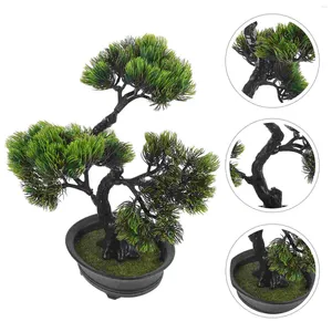 Fiori decorativi artificiali frammenti di bonsai finto bonsai piccoli vaso di vaso piante decorazioni per casa decorazione da tavolo da minio