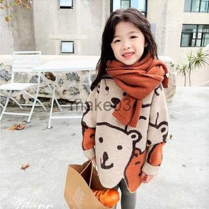 Cardigan Winter Clothes for Girls Autumn Thick Sweaters Fashion Pullovers for Kids Warm Children's Clothing Knit Sweater Korean Style J230801