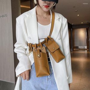 Marsupi 2023 Designer Bag Ladies Small PU Leather Belt Women Fashion Shoulder Messenger Mobile Phone Chest