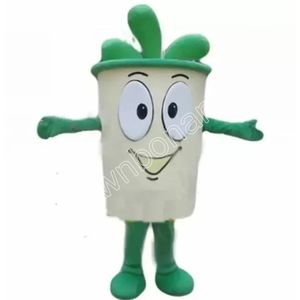 High quality green tea cup Mascot Animals Costume Clothings Adults Party Fancy Dress Outfits Halloween Xmas Outdoor Parade Suits