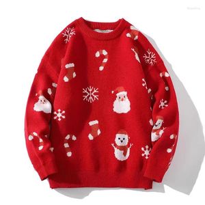 Men's Sweaters Autumn Christmas Sweater Women Jumper Ladies Winter Santa Knitted Pullover Men Warm Knitwear Xmas Female