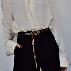 Belts Metal Chain Belt Letter Belts Women Fashion Versatile Light Luxury Waist Chains Men desigenrs Belts Dress Accessories Waistband Girdle