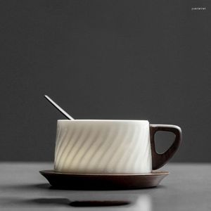 Filiżanki spodek mleko podwójny szklany kawa filiżanka bąbelkowa herbata napój espresso emalia pomysły