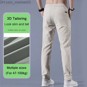 Calças masculinas Pantalones el sticos de secado r pido para hombres masculino calças de secagem rápida Z230801