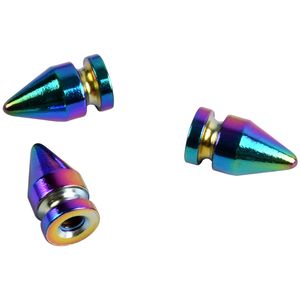 Bag Parts Accessories Ivoduff 10pcs Various Color Bullet Shape Screw Stud Brass Rivets Rainbow For Leather Belt 230731