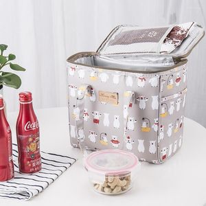 Evening Bags Portable Insulated Lunch Box Storage Students Canvas Bento Bag Office Workers Fruit Thermal Food Picnic