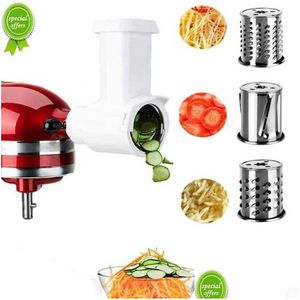 Baking Pastry Tools Meat Grinder Slicer Shredder Attachment Compatible For Kitchen Aid Stand Mixer Vegetable Chopper Parts Drop De Dh8Zd