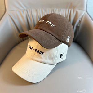 Ball Caps Women's Summer Hats Embroidery CUBE-COOE Letter Cotton Baseball Sun Hat For Men Snapback Cap Lovers Sunbonnet