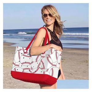 Bags Storage Waterproof Woman Eva Tote Large Shop Basket Washable Beach Sile Bogg Bag Purse Eco Jelly Candy Lady Handbags Summer Dro Dh8Rh