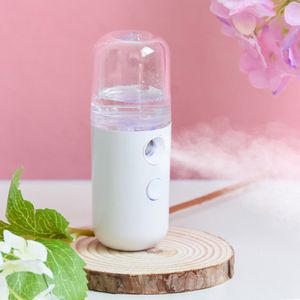 6 färger Mini Nano Mist Sprayer Steam Cleaners Ansiktskropp Nebulisator Ångare Fuktande hudvårdsverktyg 30 ml Face Spray Beauty Instruments