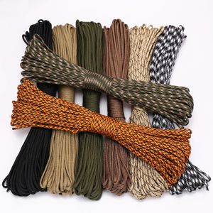 Utomhus Gadgets 9Core 550 Paracord 4mm Parachute Cord Camping Survival Rope Kit Paraply Tent Lanyard Strap 230801