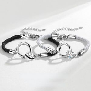 Bangle ROPUHOV 2023 Crown Mobius Double Ring Couple Braceletfor Men And Women One Pair Design Friend Bracelet Set