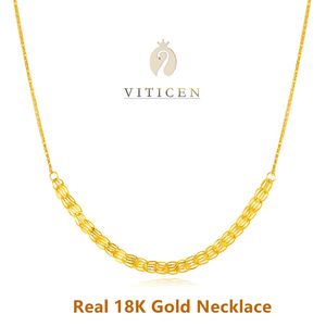 Strands Strings VITICEN Real 18k Gold Phoenix Necklace Women Au750 Jewelry Gift For Wife And Girlfriend In Fashion Classic Clavicle 230731