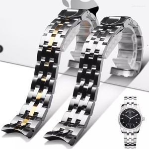 Cinturini per orologi 20mm 21mm Cinturino a catena per cinturino Glamour Serie 5600 Bracciale da uomo con fibbia di sicurezza in acciaio inossidabile massiccio