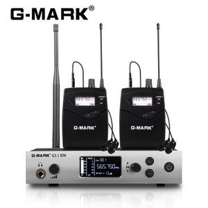 Annan elektronik trådlös i Ear Monitor GMARK G51IEM2 UHF Stage Return Mono Frekvens valbar för Singer Guitar Studio DJ 230801