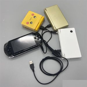 PSP NDS NDSI NDSL 3DS 3DSLL 2DS GBA SPゲームコンソールドロップ配信ゲームアクセサリーDHOEYのケーブル4 in 1充電電力