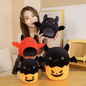 Almofadas decorativas de abóbora de Halloween por atacado brinquedos de pelúcia de morcego engraçados jogos infantis prêmios de máquina de boneca Playmate