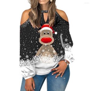Женские свитеры модные рождественские блуз