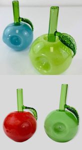 Vintage Apple Glass pipe Different Colors Smoking Pipe hookah bong Original Factory made can put customer logo by DHL UPS CNE