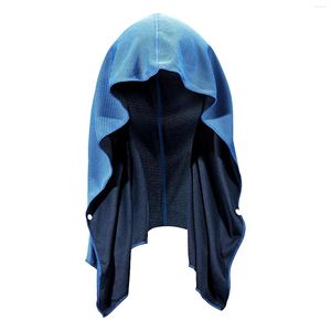 Bandanas Cycling Light Blue Weather Hoodie Sun Protection Cooling Towel Soft Neck Wrap Quick Drying Microfiber Workout Camping Yoga