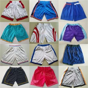 Men Basketball Sport Sportpants Team Elastyczne talia Hipop Shorts Western Eastern Vintage Pant bieganie oddychające haft zwyczajny Jeremiah Robinson-Earl