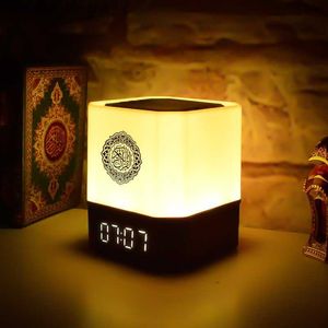 Portabla högtalare Islam Högtalare Box har Bluetooth Remote Control Muslim Night Light Smart App Digital Azan Clock med Koran Recitation Translation Q230904