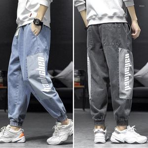 Herr jeans plus size Men harem byxor 2023 vår mode streetwear hip hop style baggy casual tvättad byxa vaqueros de los hombres