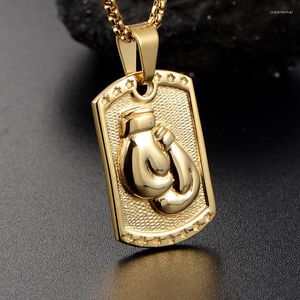 Pendant Necklaces Boxer Domineering Creative Design Fashion Hip Hop Sports Casual Boxing Gloves Necklace Men's Jewelry Gifts Wholesale