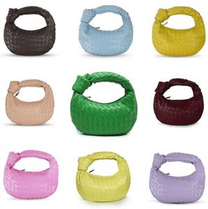 Bolsas femininas luxuosas de grife jodie couro pu novas carteiras de grife tecido macio com nó moda bolsa nas axilas