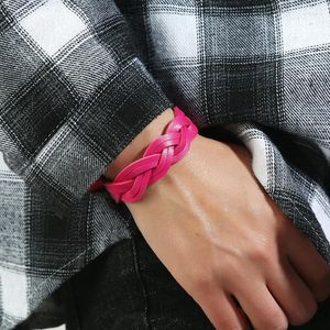 Braccialetti con ciondoli Tendenza Bracciale in pelle intrecciata versione coreana per le donne Regali per gli amici Accessori per ragazze all'ingrosso