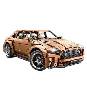 Blocks SUV Aston Martin MOC T5024A High Tech Vehicle Model Buildblock Brick Furious Toys Christmas Gifts for Children Boys 230808