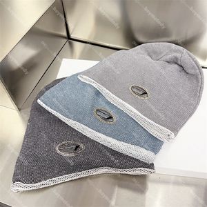 Neue Winter Pile Caps Metall Icon Designer Beanies Männer Frauen Unisex Schädel Caps Hip Hop Gestrickte Kappen Hüte