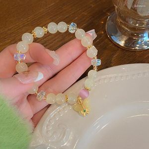 Strand Ruifan Princess Style Resin Butterfly Yellow Crystal For Women Girls Fashion Jewelry Party Gifts YBR955