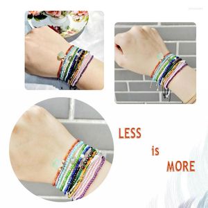 Link Pulseiras LiiJi Minúsculas Delicadas Ametistas/Larimar/Labradorita/Pérola/Pedra da Lua Ajustável Amiga Pulseira Para Crianças Mulheres Homens Belo Presente