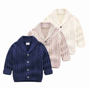 Cardigan 2023 New Handsome Baby Boys Knitting Sweaters Children's Clothing Cardigan Baby Spring Autumn Outfit Coat Costumes Kids Jacket J230801