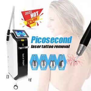 Q Switched Laser Picosecond Tattoo Removal Machine 755nm 1064nm 532nm 1320nm Skin Care Salon Använd Pico Second Equipment
