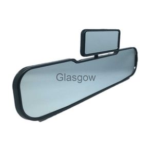 Bilspeglar 2 i 1 roterbar bil bakspegel dubbel bakåtbil Baby Mirror Kids Universal Wide Vinle Safety Back Seat Mirror X0801