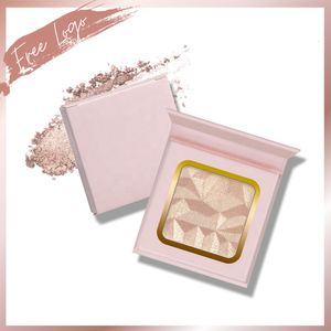 Body Glitter Anpassa tryckt Single Highlighter Diamond Palette Privat Label Makeup No Face Cheek Pressed Powder Glow Kit 230801