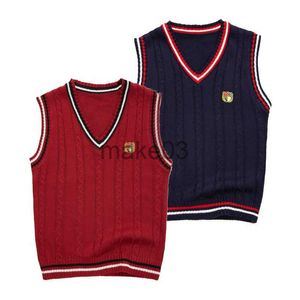 Cardigan School Uniform Sweaters For Boys Teenager Girls Vests Kids Jersey Pullover Children Clothes J230801