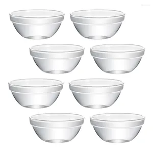 Set di stoviglie 8 pezzi Contenitore per frutta Ciotola in vetro per uso domestico in cristallo Gadget da cucina Supporto per budino Gelatina