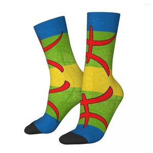 Women Socks Amazigh Flag - Berber Color Contrast Elastic Graphic Novelty Stocking