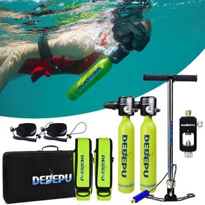 Mini 0 5L Scuba Tank Dive Air Cylinder Oxygen Cylidner 10 Minutes Capability Diving Underwater Breathing Device Accessories2448