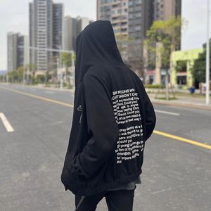 Herren Jacken Mantel ERD Melancholy Rich Zweite Generation High Street Print Übergroße trendige Streetwear Y2K Schwarze Kleidung