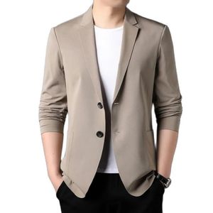 Men's Suits Blazers Ehioe Men's Suit Jacket Summer Ultra-Thin Breathable High Elastic Lightweight Ice Silk Sun Protection Casual Suit Jacket 230731
