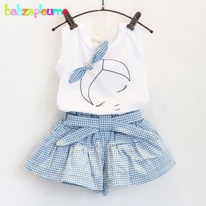 Clothing Sets Summer Baby Girls Clothes Toddler Vest Shorts 2PCS set Children Costume 0 7Year Infant Outfits kidswear BC1152 230731