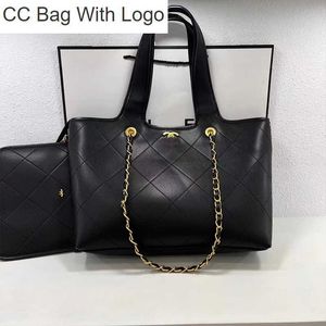 Bolsa CC 9A Bolsas de ombro de Deauville Bolsa de veado de veado de grãos de damasco de férias de bolsa de férias de feminina Bola de qualidade real Couro real 2pc Capacidade de luxo Carteira de moda de luxo