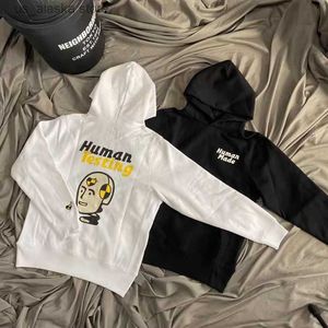 Herren Hoodies Sweatshirts Gute Qualität Schwarz Weiß HUMAN MADE Mode Hoodie Männer Heavy Robot Human Made Frauen Kapuzenpullover Herrenbekleidung T230731