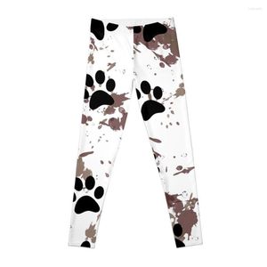 Pantaloni attivi Muddy Paws Leggings Leginsy Push Up