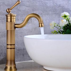 Bathroom Sink Faucets Antique Brass Toilet Shower 360 Turn Basin Mixer Bronze Old Copper Faucet Single Tap