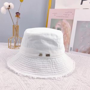 2023 JAOOUOE Designer HAT عالية الجودة الموضة للرجال قبعة HAT HAND مخصصة ثقيلة الوزن القبعة قبعة دلو القبعة جديدة رائعة SUMMEITE SUMMERENCEN BARREL CAP 102444